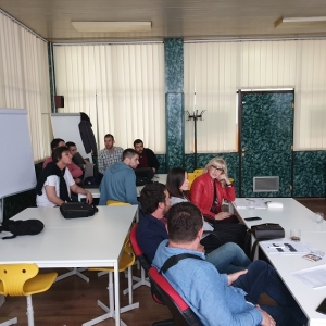 Presented solutions of student teams for Proenergy and Extent challenges within the Open innovation campaign at the Creativity Center of the University of Kragujevac